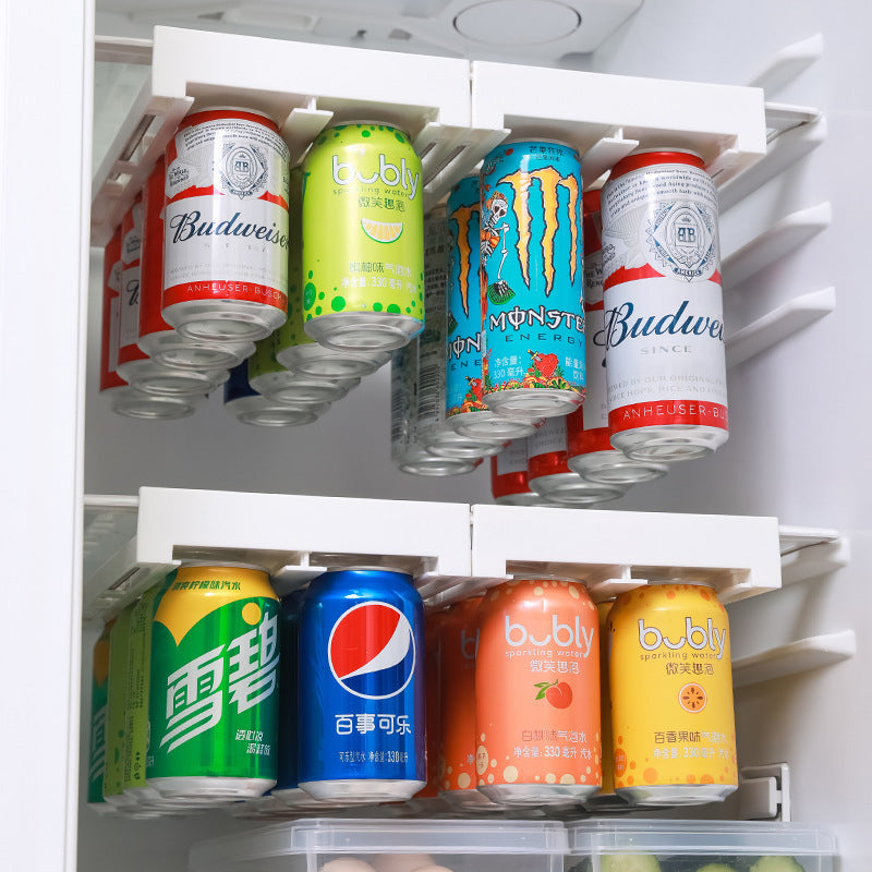 The Ultimate Refrigerator Hanging Shelf: A Game-Changer for Can Storage!