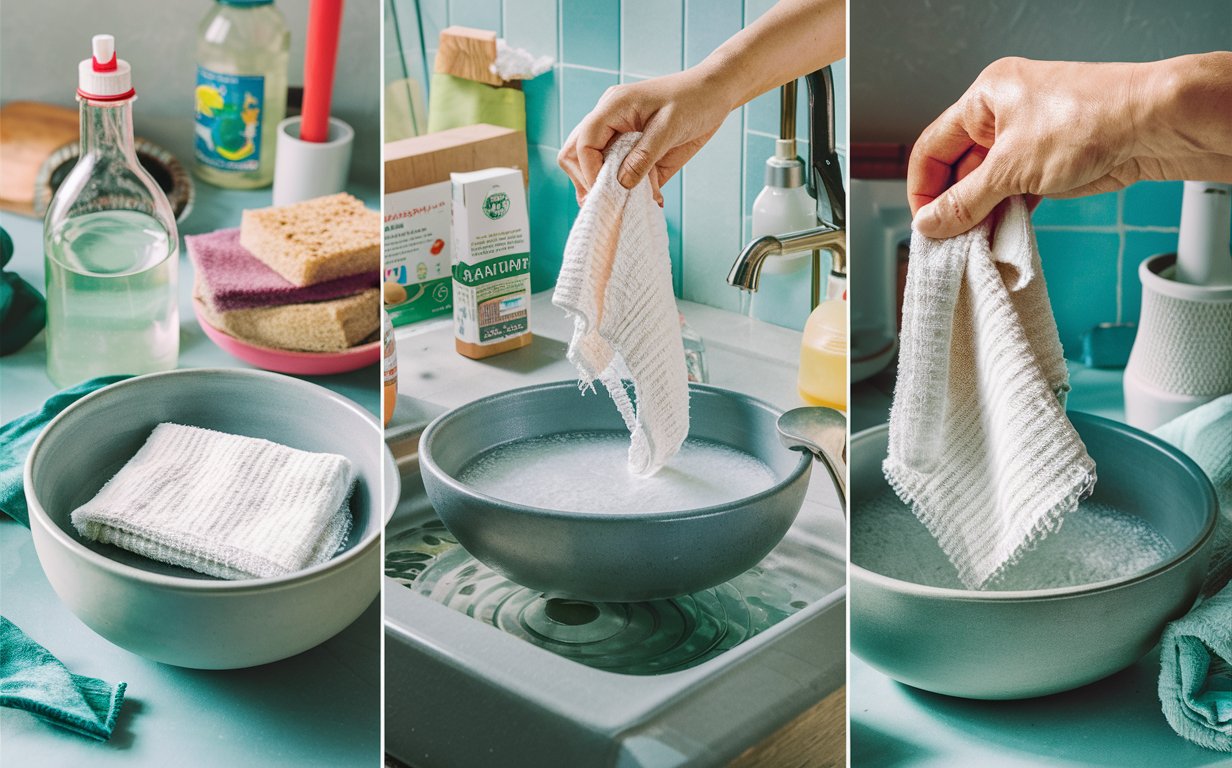 How to clean dishcloths with vinegar? Love gadgets