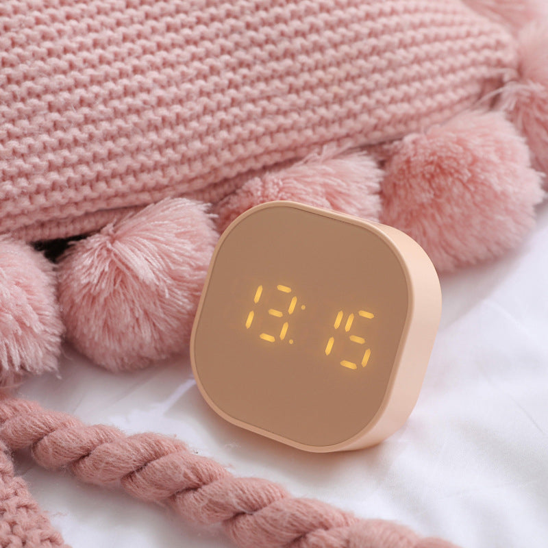 pink color small digital clock