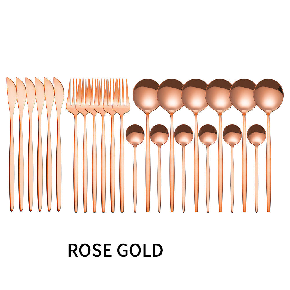 Rose Gold 24 Piece Set