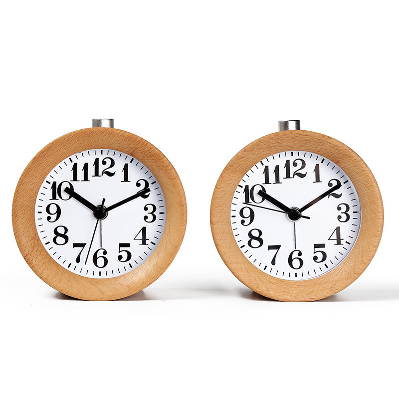 digital wood alarm clock