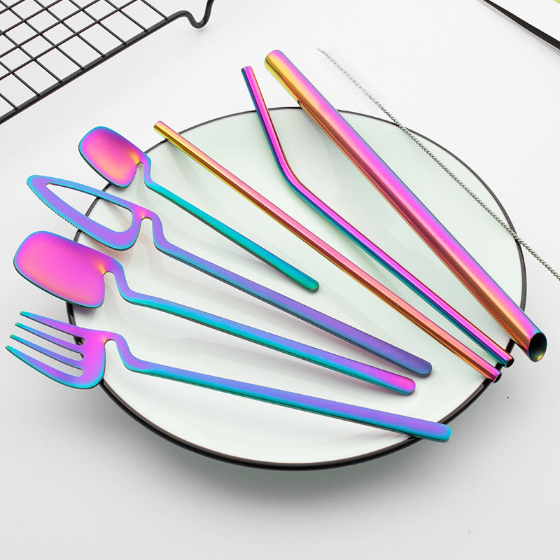 Colorful Fork And Spoon Set