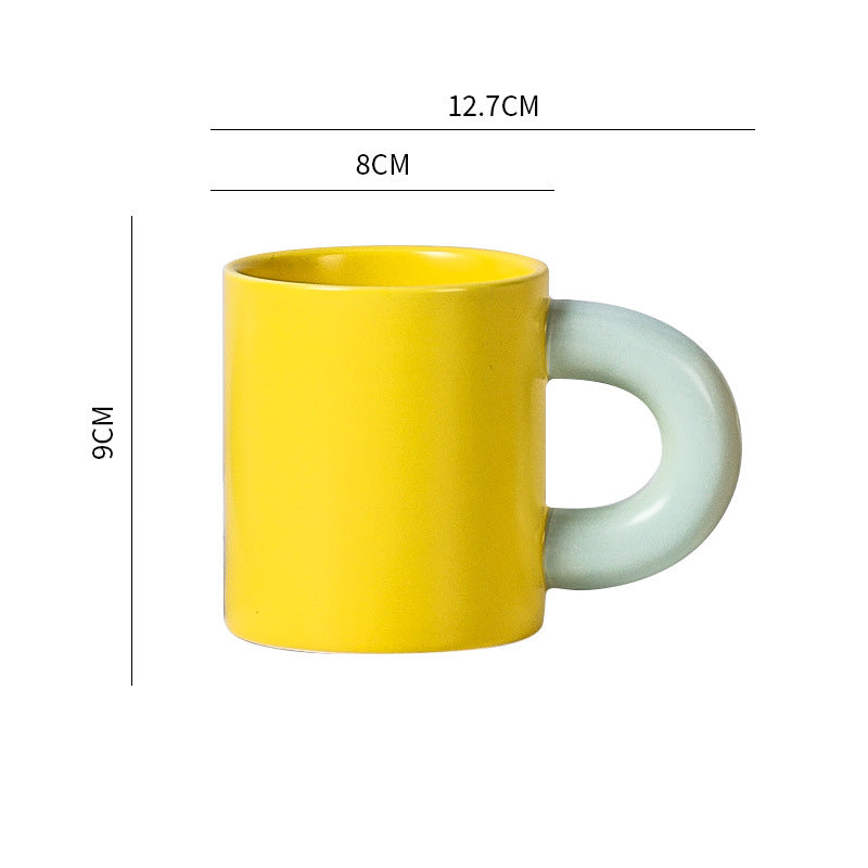 Thick Handle Ceramic Cup 