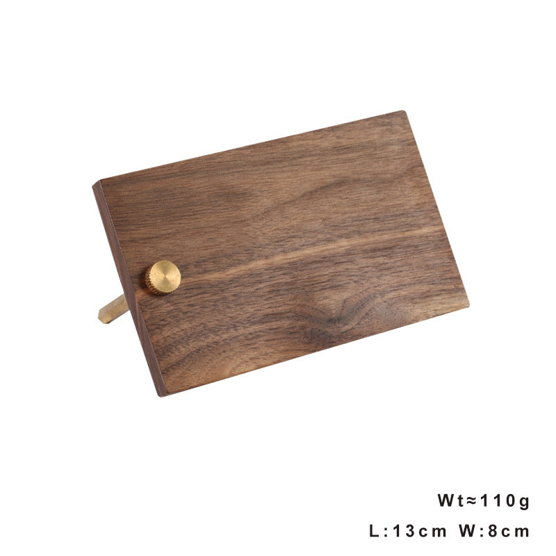 Solid Wood Business Card Holder Wooden Note