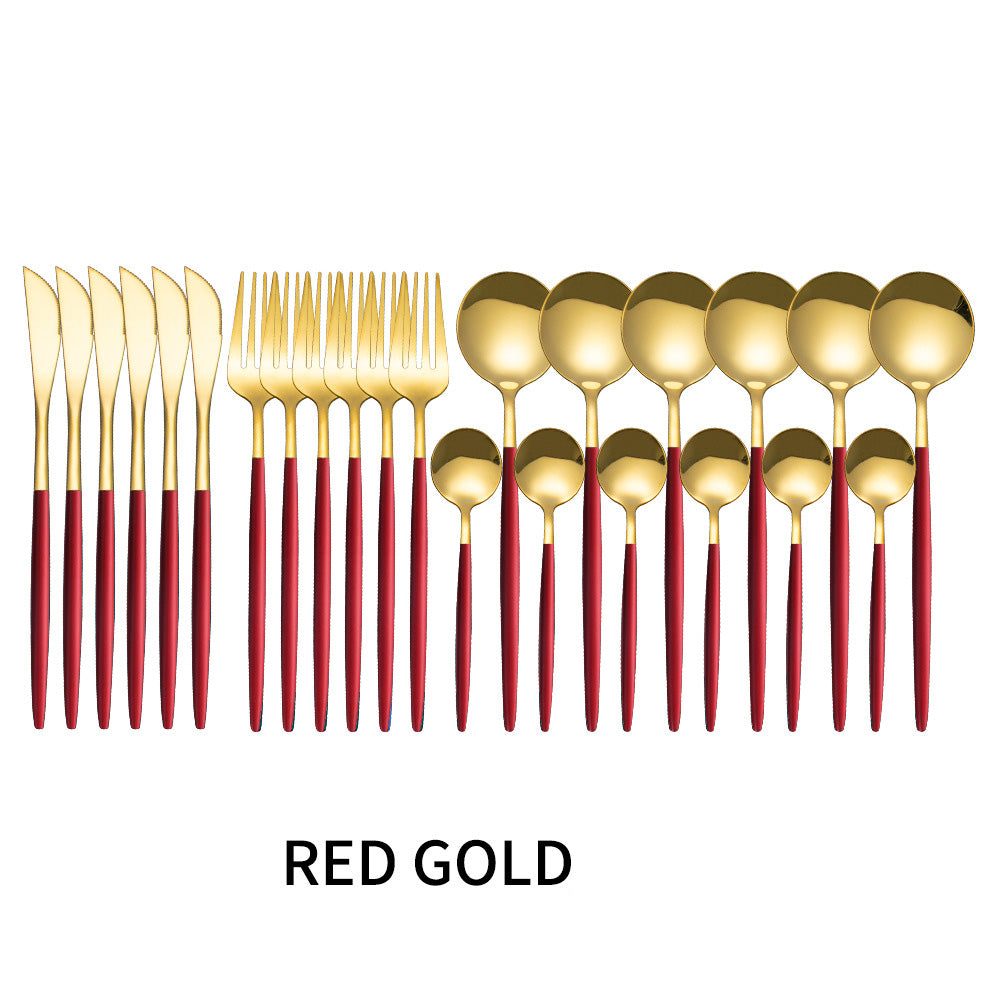 Red Gold 24 Piece Set