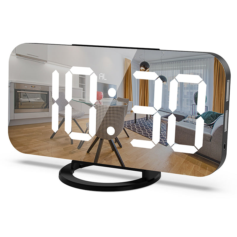 LED Alarm Clock Dual USB Output 