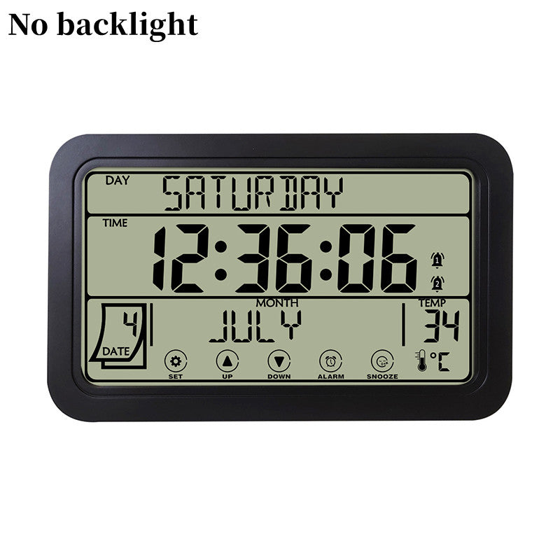 No Backlight Touch digital clock