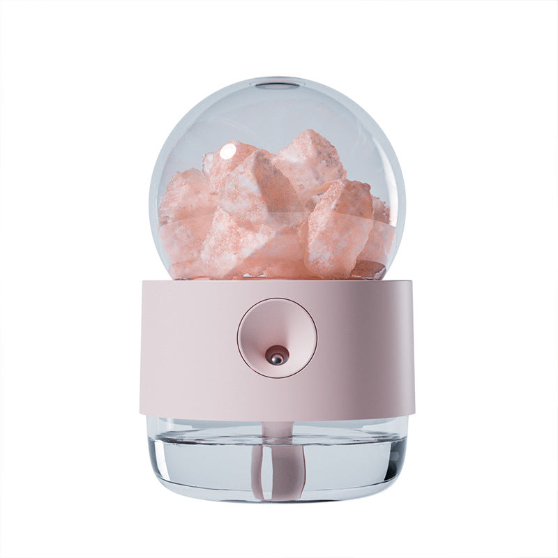 Creative 300mL Wind Crystal Ball Humidifier USB Household Hydration Nano Large Spray Salt Stone Night Light