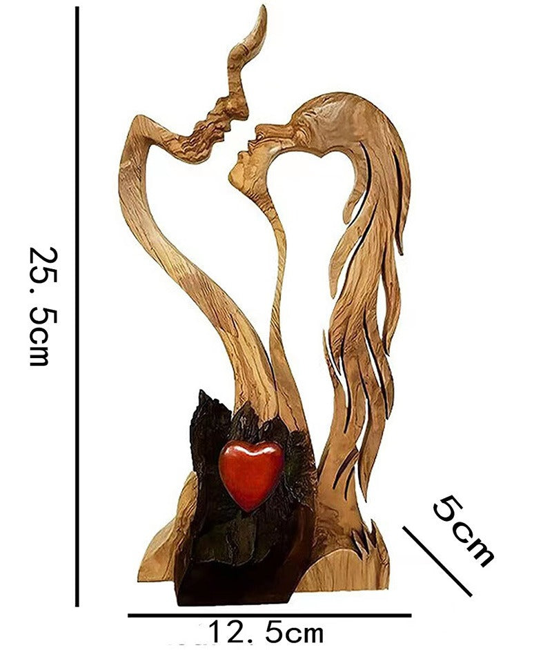 Lovers Wooden Decorations Valentine's Day Ornaments