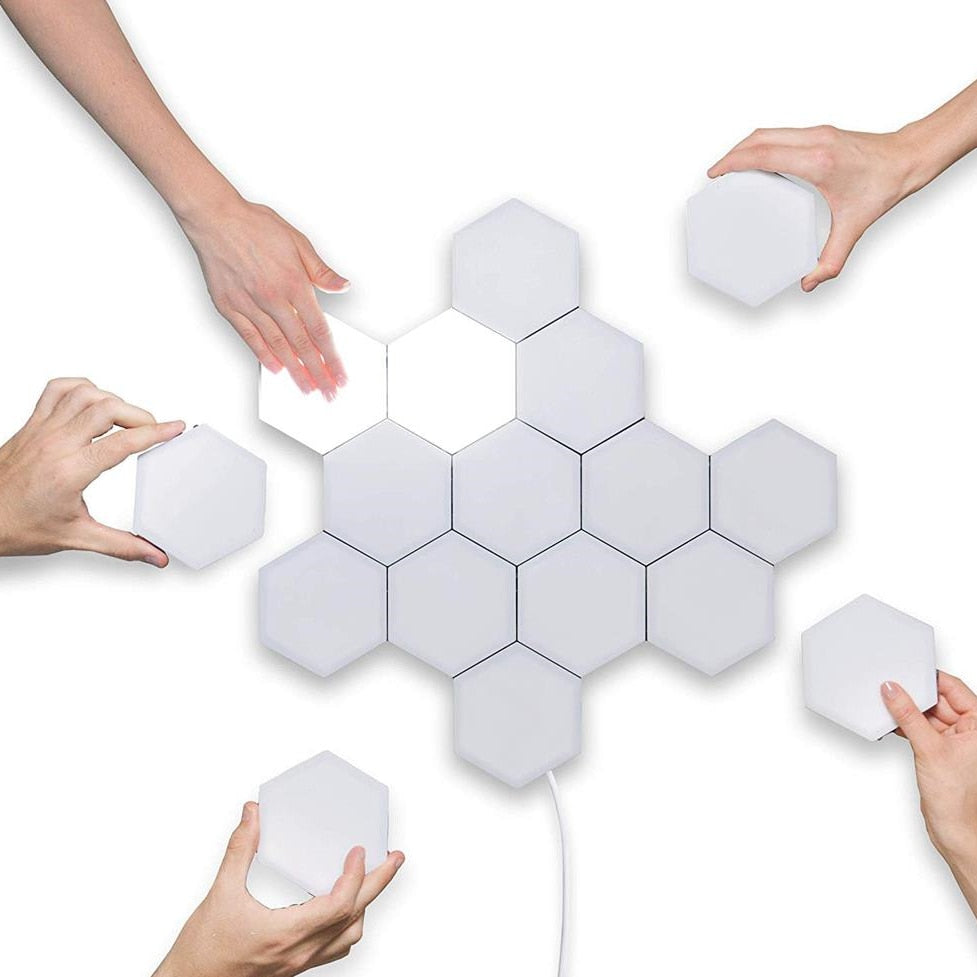 Quantum Hexagon Lights for Wall