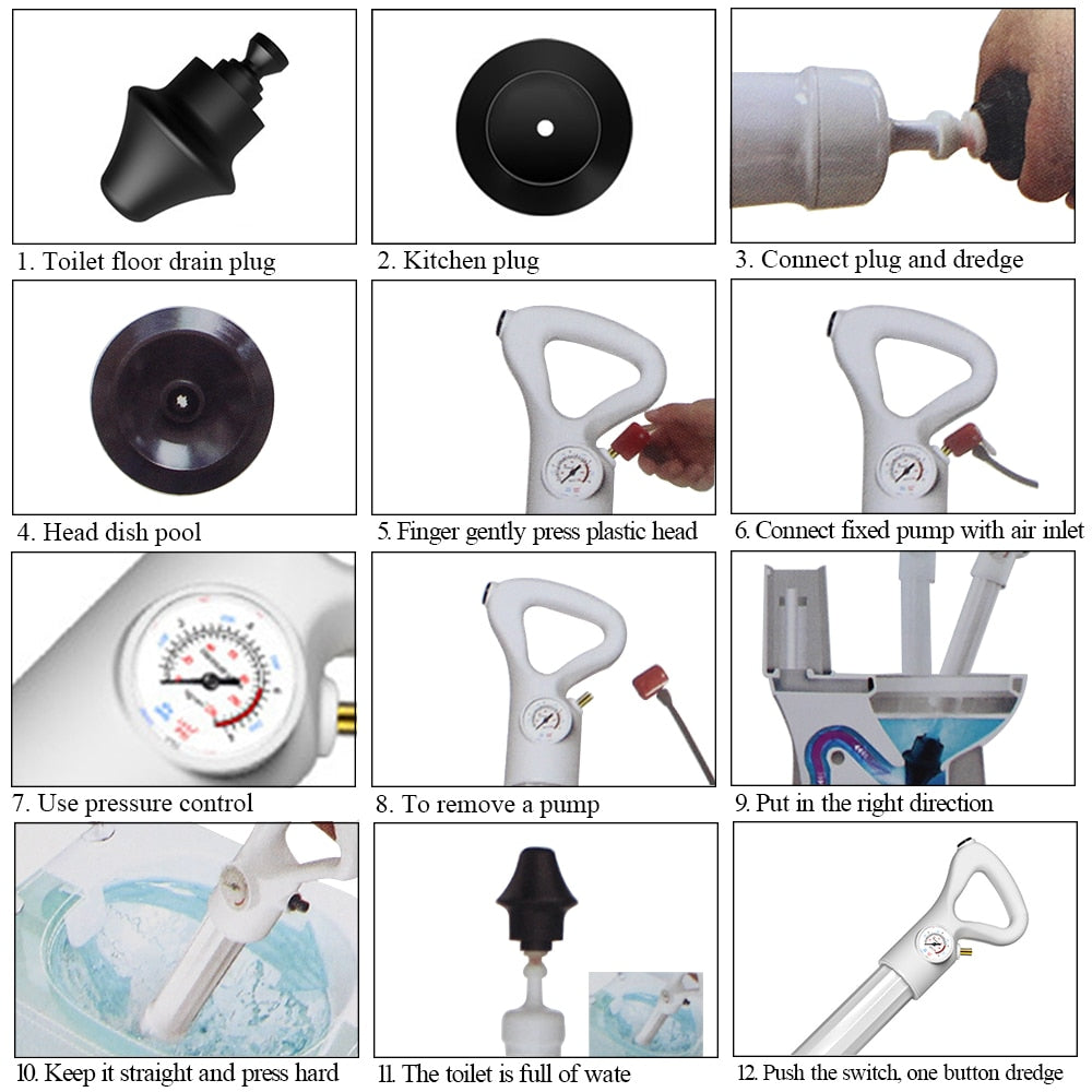 Toilet Plungers High Pressure Pump