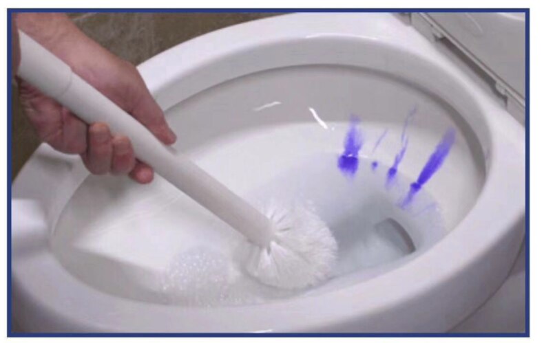 Toilet Brush Spray Away Cleaning Brush