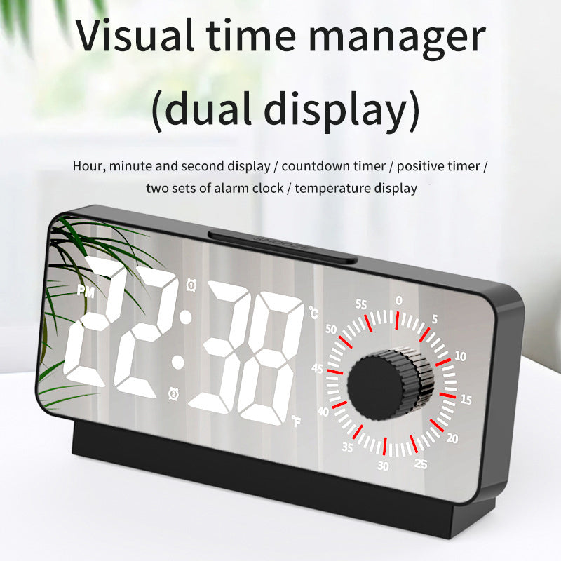 Visual time manager tabletop clock