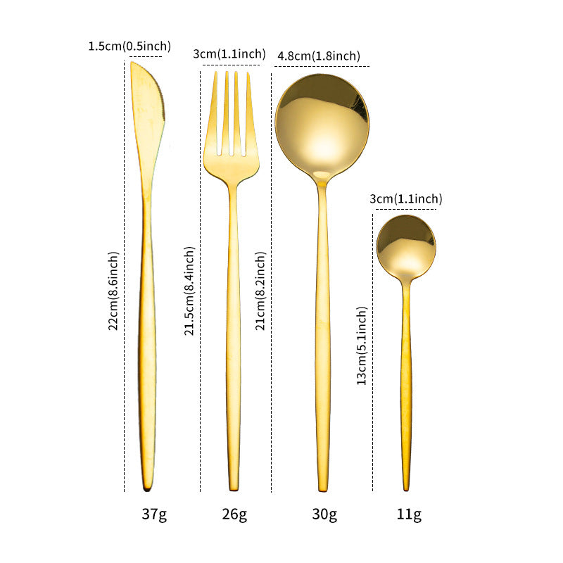 fork knife spoon set