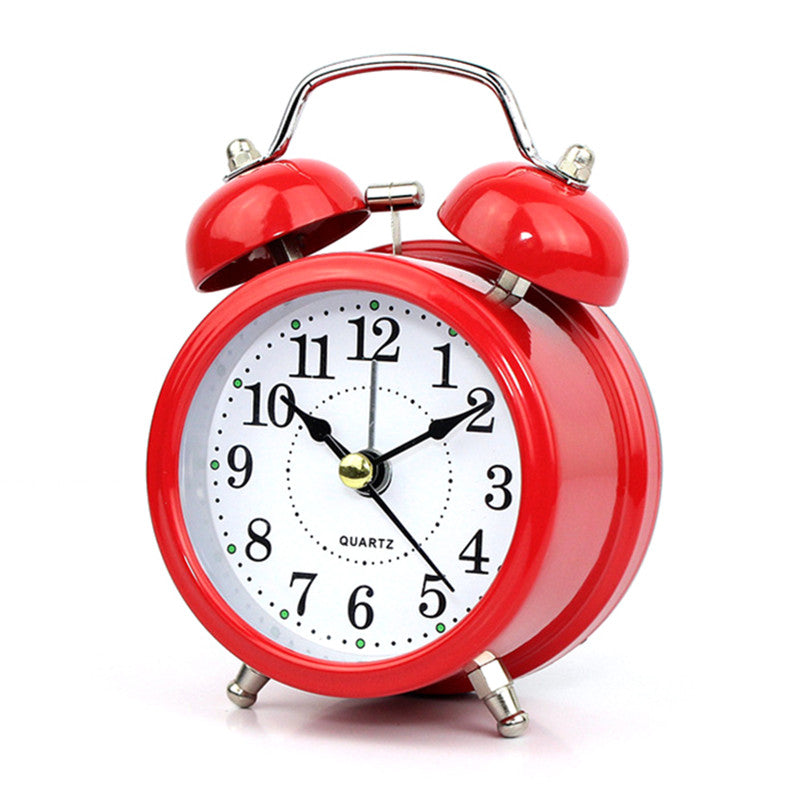 Red Color Ringing Metal Alarm Clock