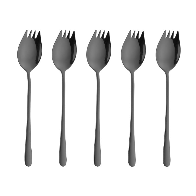 Stainless Steel Spoon Long Handle Korean Spoon And Fork