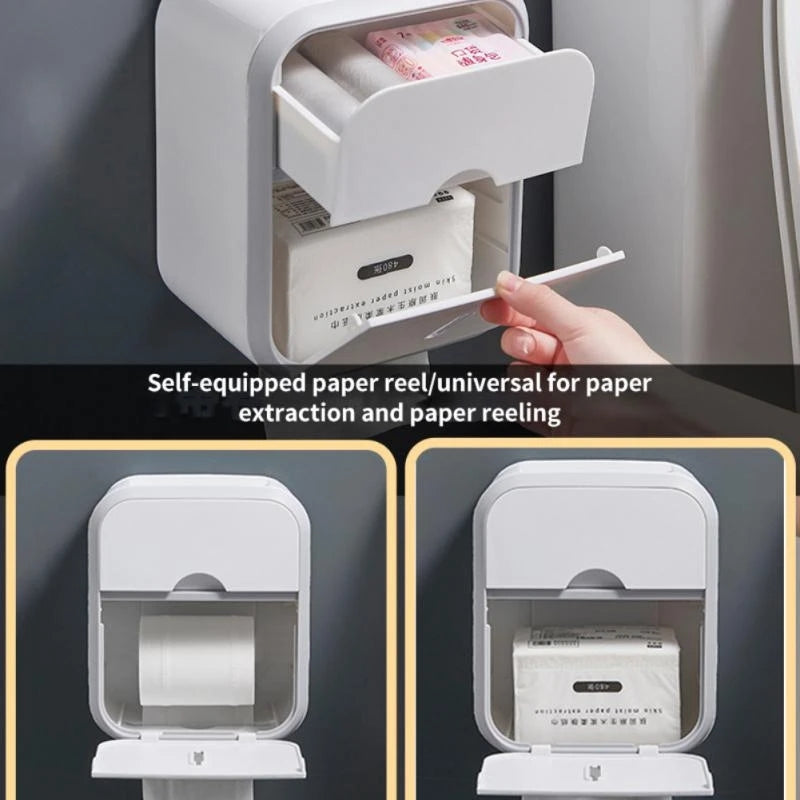 Punch-free Toilet Paper Holder 
