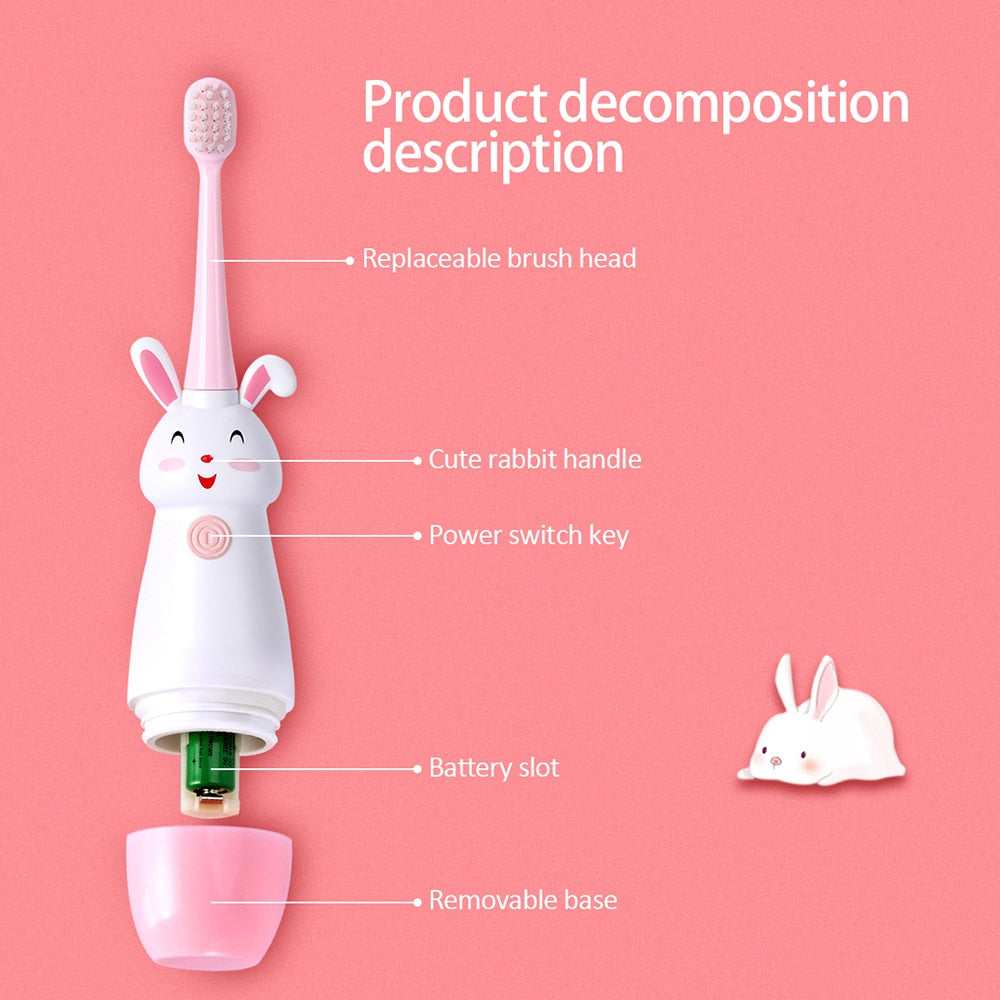  Children Electric Toothbrush Cartoon Pattern