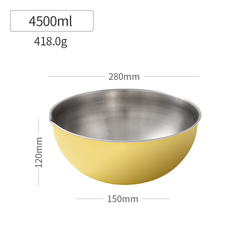 Stainless Steel Bowl Basin With Scale
