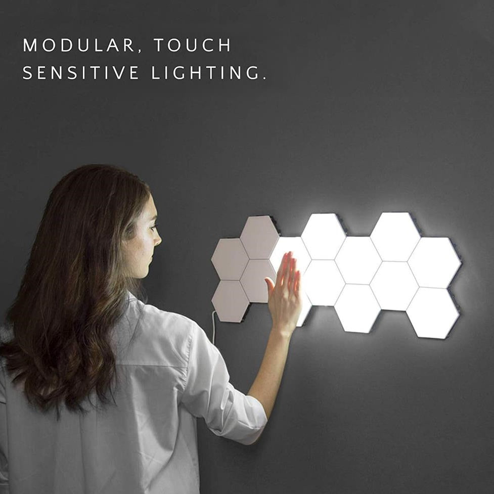 Quantum Hexagon Lights for Wall