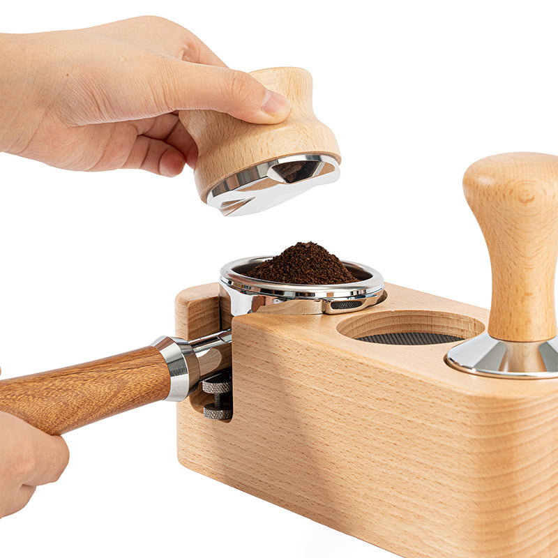 Coffee Press Wooden Holder Press Powder Tools