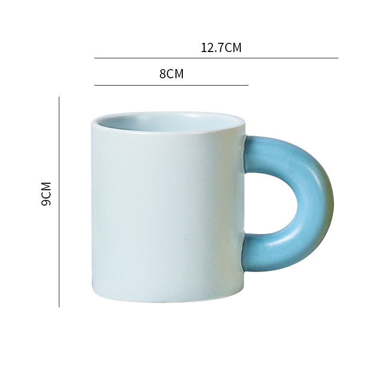 Thick Handle Ceramic Cup 