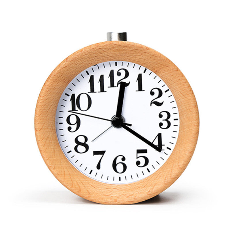 digital wooden alarm clock