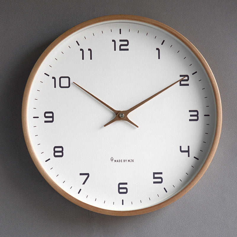 Solid Wood Simple Wood Wall Clock | Love Gadgets