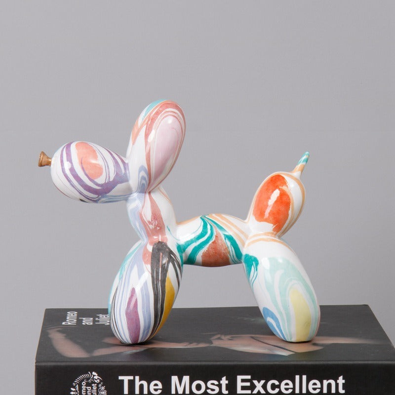 Fluid Balloon Dog Resin Decoration