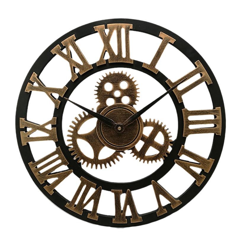 gears wall clock