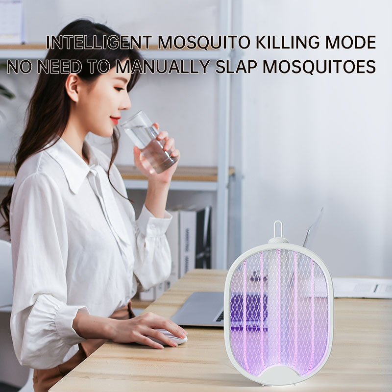 Folding Electric Mosquito Swatter, Electric Shock Dual Purpose Mosquito Swatter, Usb Mosquito Killer, Mosquito Lamp