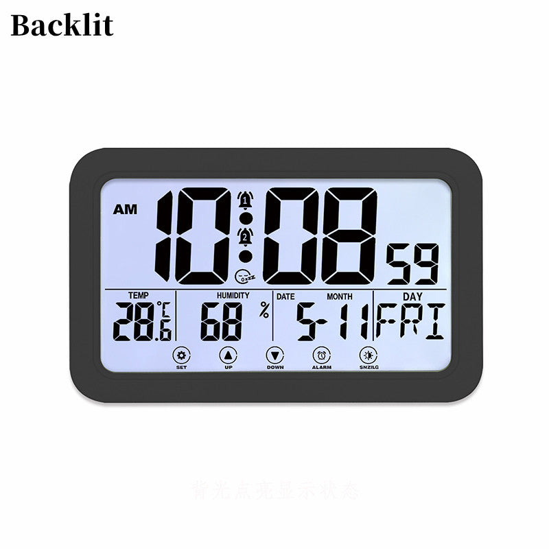 Backlit digital clock