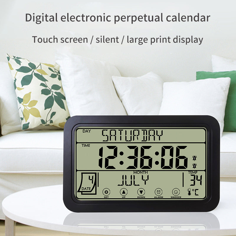 Digital electronic perpetual calendar clock   