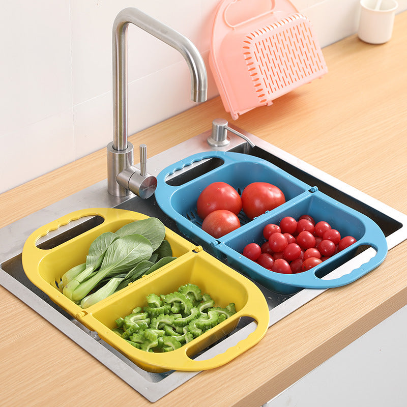 Foldable Plastic Vegetable Wash basin | love gadgets
