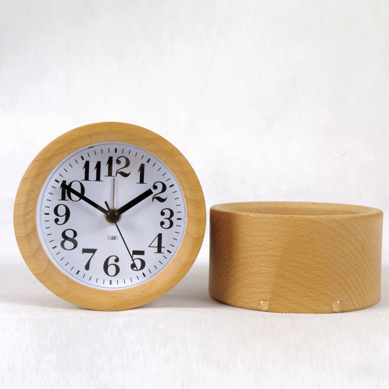 Wooden Mute Backlit Battery Clocks