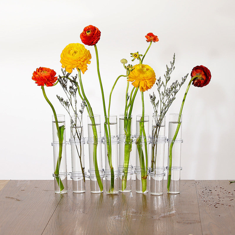 INS Wind Home Test Tube Vase Glass