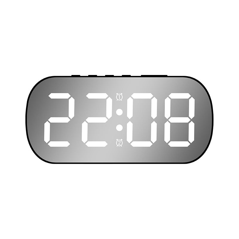 Black and white electronic clock