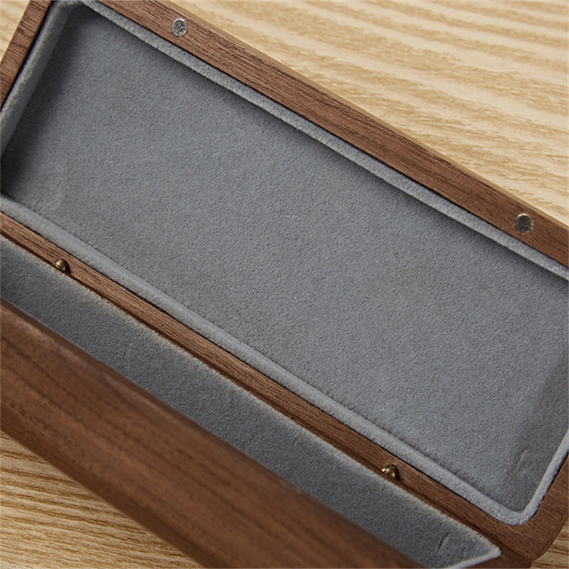 Black Walnut  Wood Glasses Box