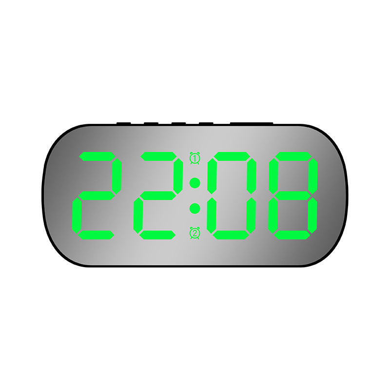 Black and green electric clock