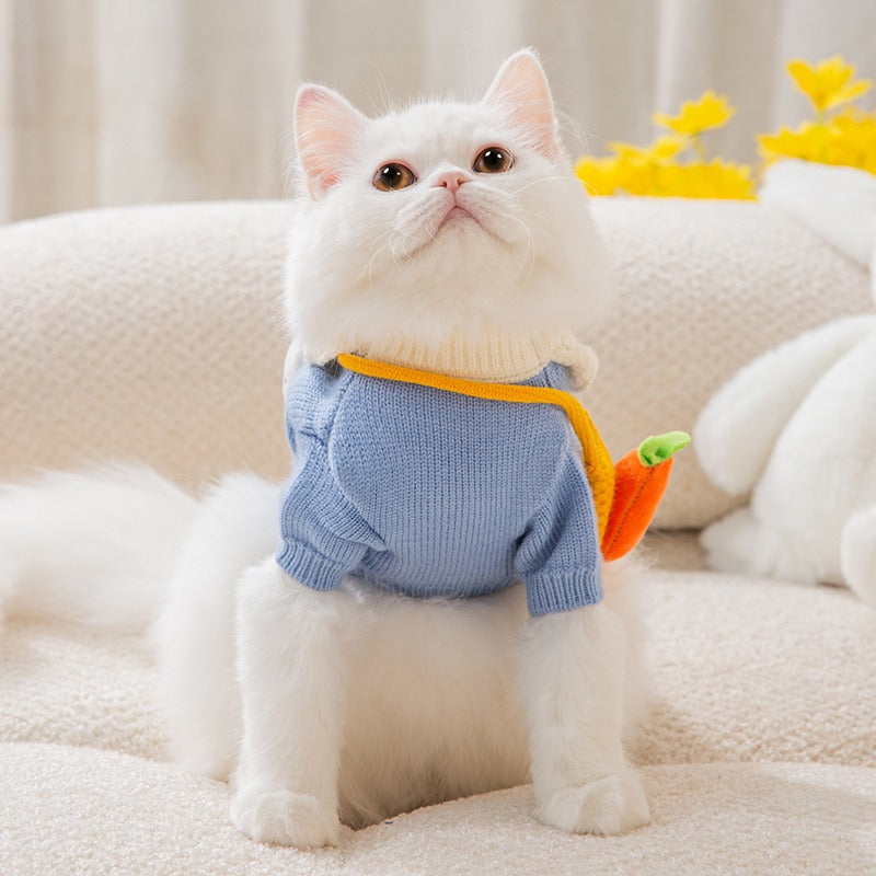 Cute Cat Clothes Hair proof Autumn Sweater