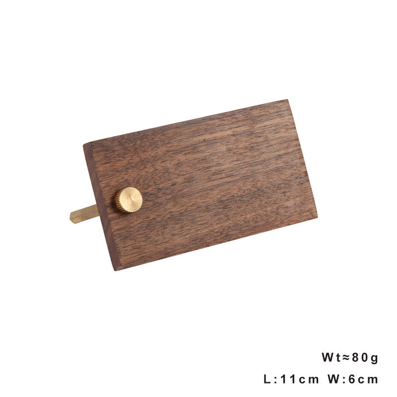 Solid Wood Business Card Holder Wooden Note