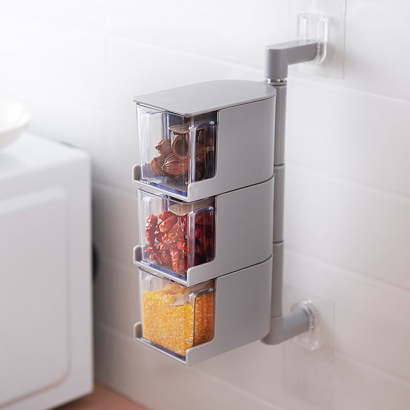 Wall Mounted Rack Spice Organizer