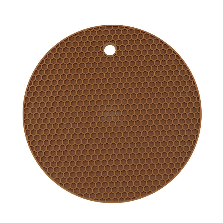 Brown Color Silicone Trivet