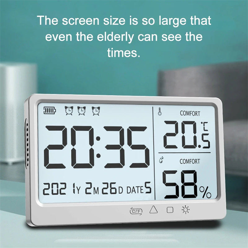 digital clock with temperature