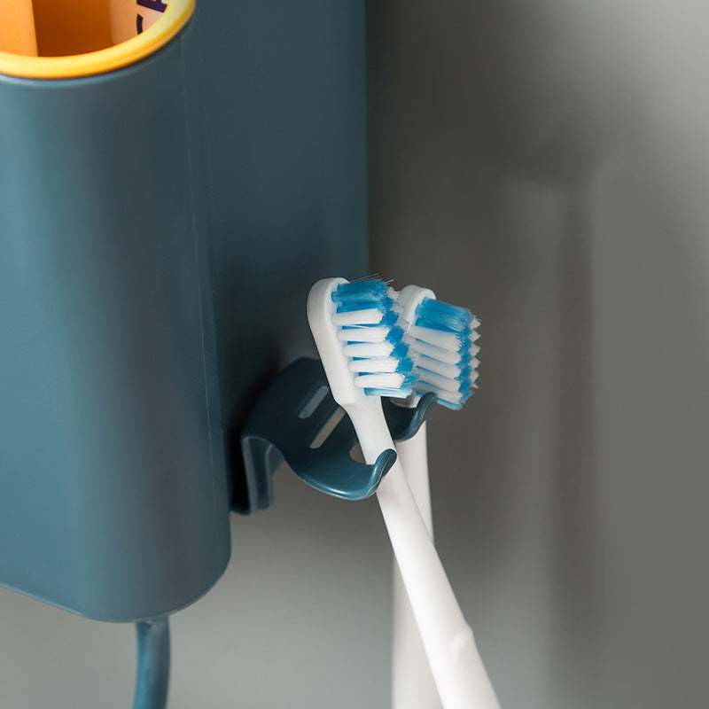 Wall-Mounted Toothbrush Rack Cup 