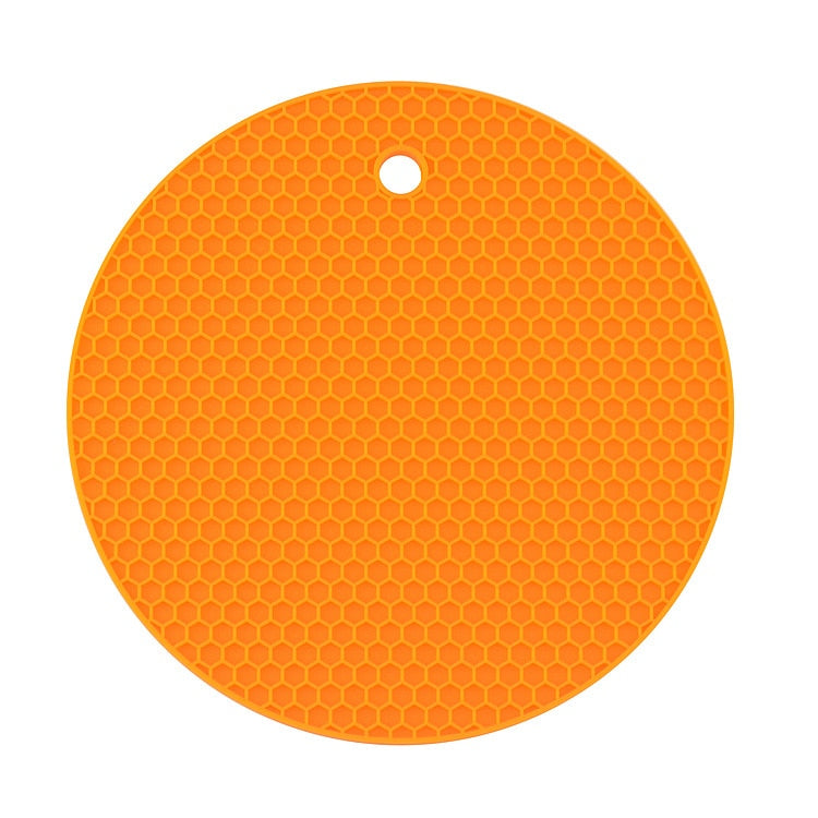 Orange Color Silicone Trivet