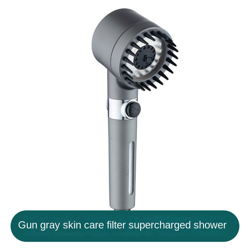 Supercharged Filter Spray Three-Speed Shower Nozzle 
