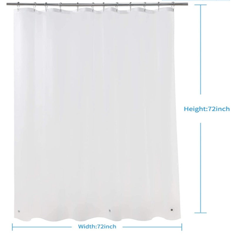 Bathroom Extra Long Shower Curtain 