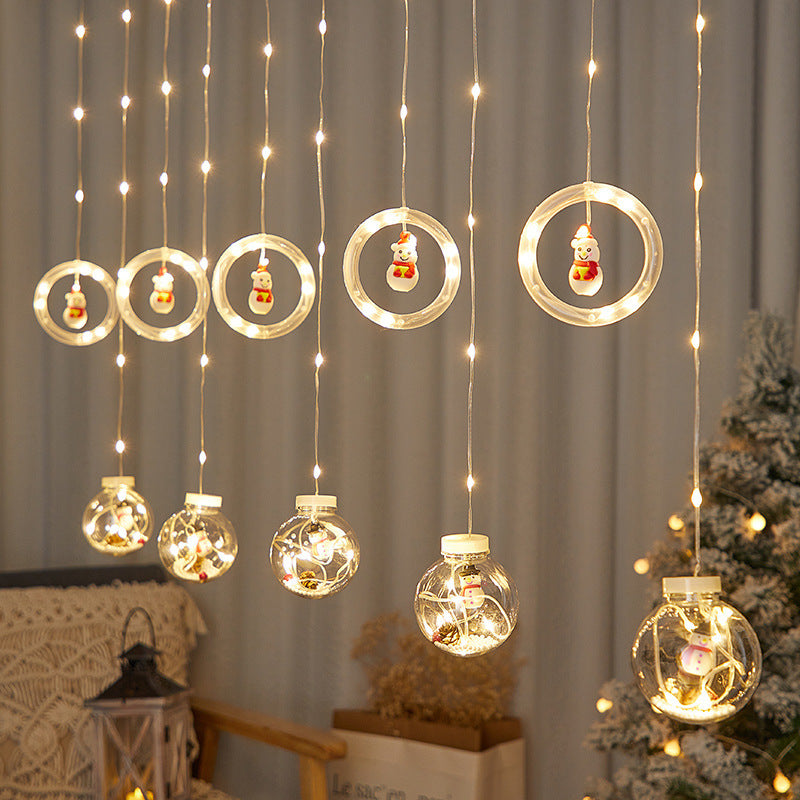 Led Christmas Curtain Lamp String