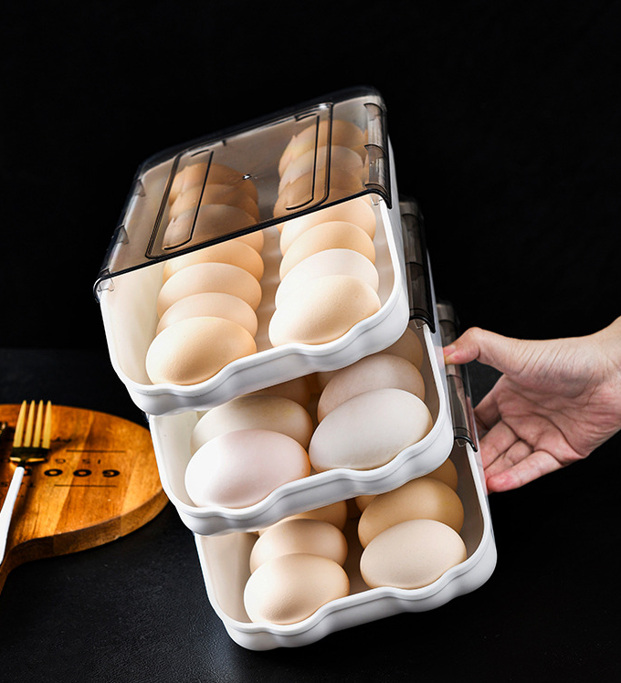 Refrigerator Rolling Egg Box 